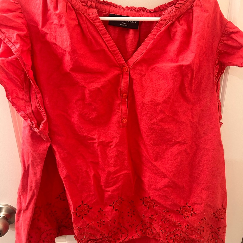 Lane Bryant Vibrant Pink Blouse